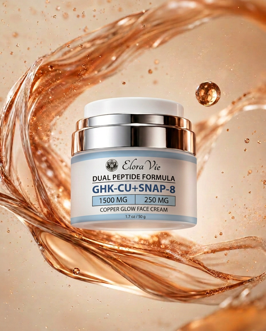 Elora Vie Copper Glow Cream — luxury dual-peptide face cream